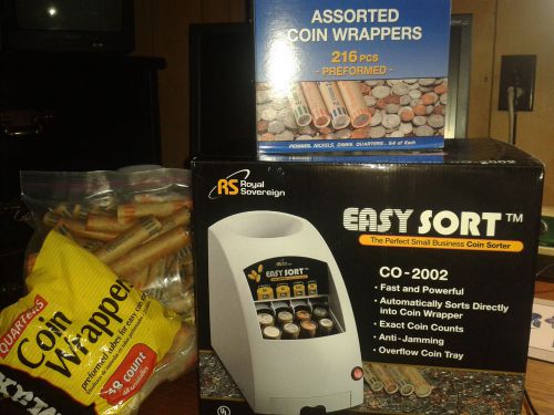 Royal Sovereign Easy Sort Coin Sorter CO-2002 In Original Box PERFECT REDUCED!!