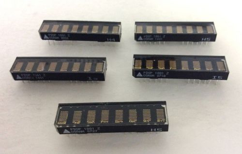 5 OSRAM,PDSP1881 LED Alphanumeric Display 5x7Yellow Dot Matrix 8Characters4.70mm