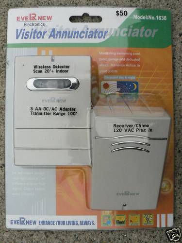 Wireless Motion Detector Door Chime / Announciator-2 UNITS