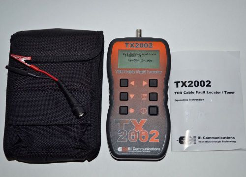 Parts/Repair BI Communications TX2002 Graphical TDR Cable Fault Locator Tester