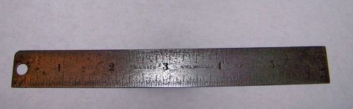 Vintage ls starrett co #303 tempered #4  6&#034; ruler 1/32&#034; increments athol, ma usa for sale