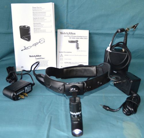 Welch Allyn Solid State 49020 Procedure Headlight System with Case - Unused