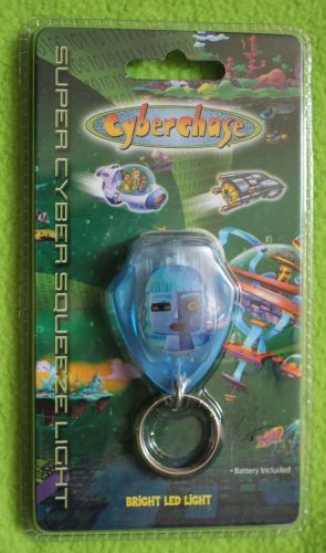 Cyberchase Key Chain- Super Cyber squeeze light , bright LED light 2004