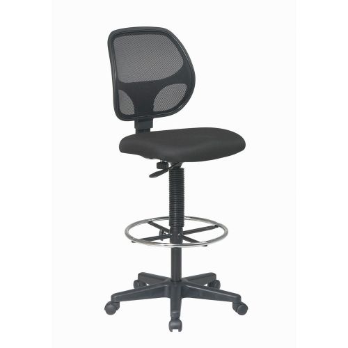 Office Star Products Work Smart Breathable Padded Fabric Drafting Chair