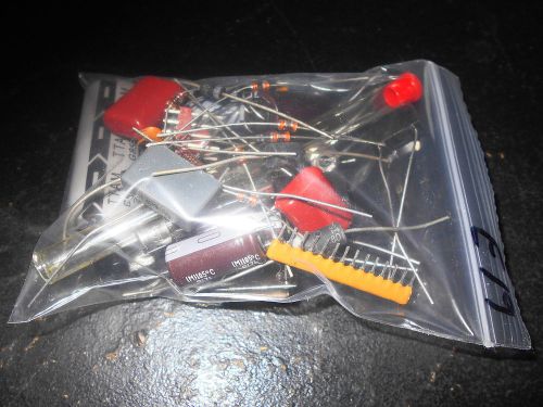 Lot of mixed electronic component parts plug ic capacitor resistor grab bag e19 for sale