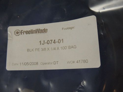 FreelinWade 1J-074-01 Black Pneumatic Tubing 3/8 x 1/4 x 100&#039; New in Bag