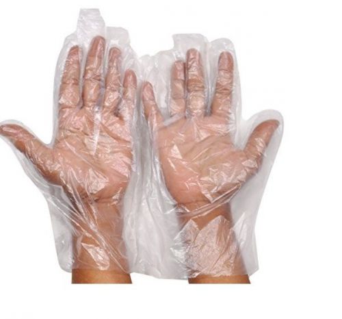 100 Disposable Plastic/PE  Gloves,cleaning and dusting ,food service ,household