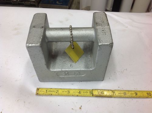 Troemner 20 Lb Scale Calibration Weight Standard Cast Iron Grip Handle.