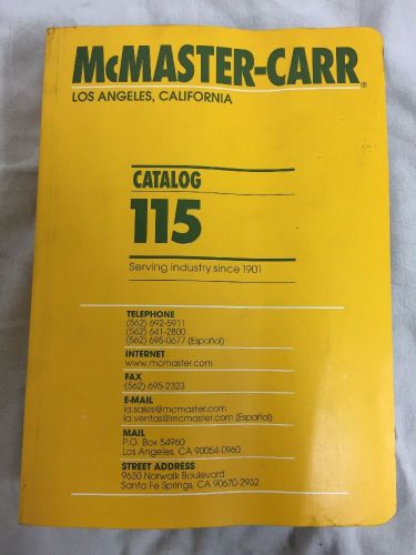 McMaster-Carr Catalog 115 Light Use McMaster Carr