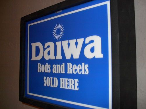 Daiwa Fishing Lures Rod Reel Bait Shop Store Lighted Advertising Man Cave Sign