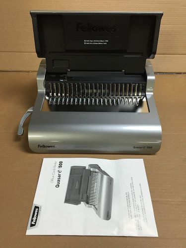 Fellowes Binding Machine, Comb, Electric, Quasar E 500 w/Starter Kit (5216901)
