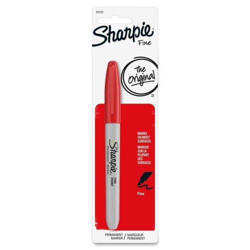 Sanford Sharpie Red, Fine Point Permanent Marker 30102PP