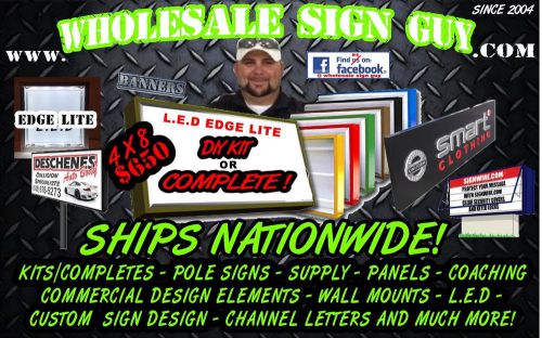 3x4 outdoor lighted sign box- l.e.d -diy kit for sale