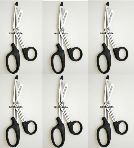 6 ems universal scissors serrated blade black color new emt ems shears for sale