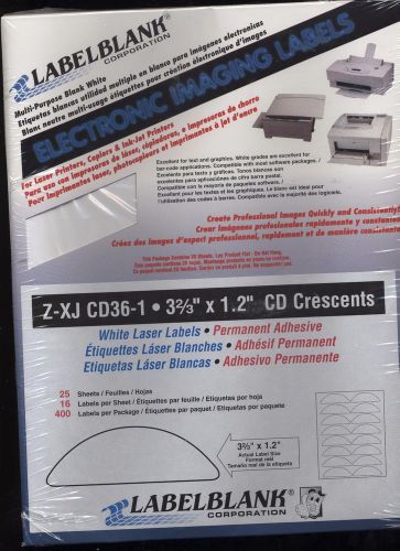 BLANK CD / DVD LABELS 10 WHITE SHEETS X 16 PER PAGE = 160 LABELS