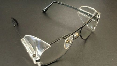 Crews Engineer Clear Lens Safety Glasses Black Frame Z87 62110