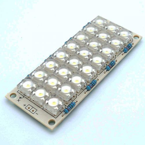 12V 2W 5mm LED White Light 24 Piranha LED Board Panel Lamp Light Free Shipping