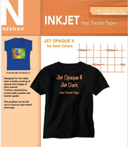 Neenah Ink Jet Opaque II dark Transfer Paper 11x17 (20 Sheets)