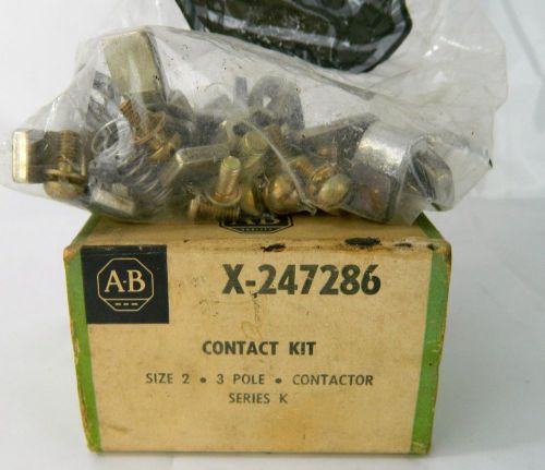 Genuine Allen Bradley X-247286 Contact Kit Set Size 2 Series K 3 Pole Part New