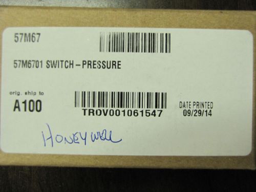 Honeywell ~ Pressure Switch ~ 57M6701