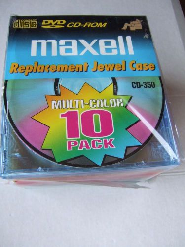 Maxell Replacement Jewel Case CD-350 10 Pack