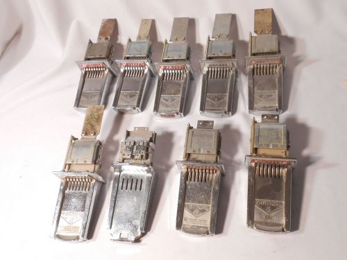 Lot of 8 Used Greenwald Vertical 8 Vending Coin Slides Chutes + Maytag