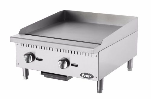 Atosa USA ATMG-24 Heavy Duty Stainless Steel 24&#034; Griddle Grill Nat Gas LP Flat