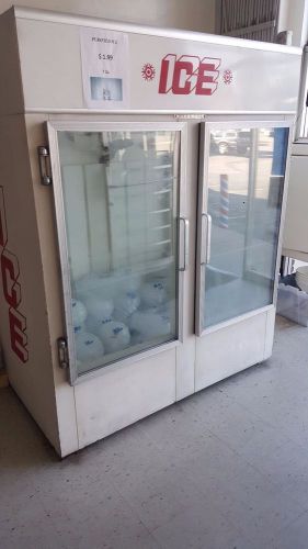 Hussmann Commercial Glass Double Door Freezer