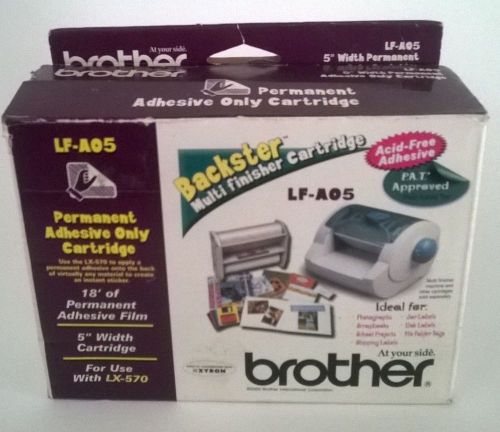 NEW BROTHER PERMANENT ADHESIVE ONLY CARTRIDGE 18&#039; LONG 5&#034; WIDE LF-A05 FOR LX-570