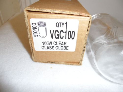 Stonco VGC100 Clear Glass Globe NIB