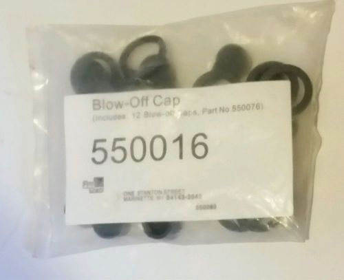 Pyro Chem Black Rubber Blow-Off Caps (12 Pack) Kitchen Knight II System