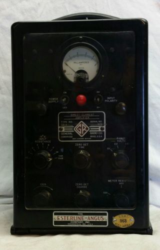 Vintage General Radio DC Power Amplifier 715-A US Air Force Direct Current Amp