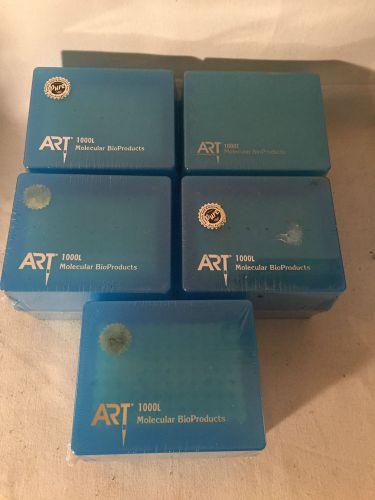 Lot of 5 Trays Art Molecular Bioproducts Pippets 1000L