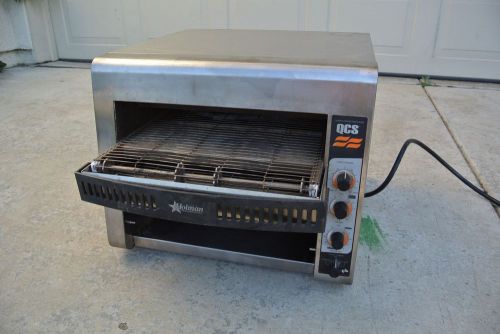 Star holman qcs-q3-95ha 208v stainless steel commercial bread and bun toaster for sale