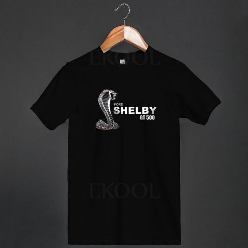 New !!! Ford Mustang Shelby GT 500 Logo Men&#039;s Black T Shirt Size S to 3XL