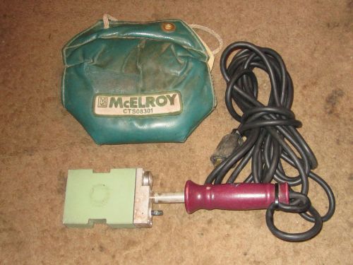 Mcelroy cts00702 mini-mc poly pipe fusion heater w/ insulated sling no reserve!! for sale