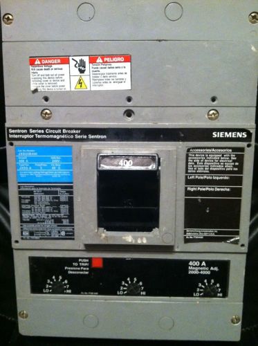 Siemens JXD23B400 Circuit Breaker Genuine 3 Pole Unused Fast Shipping!!!