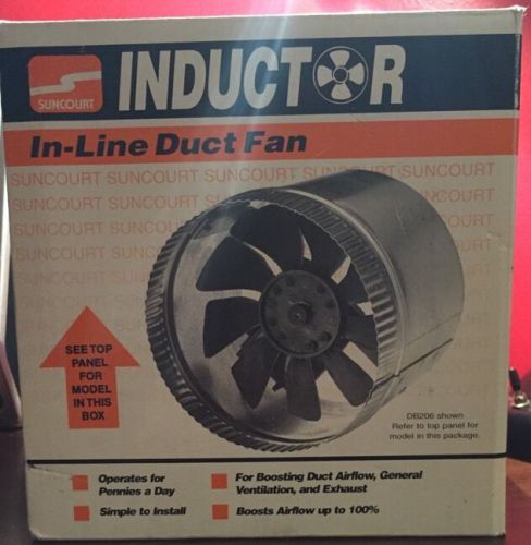 Inductor In-Line Duct Fan DB206 Suncourt 6&#034;