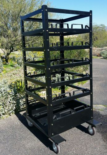 Stanchion crowd control rack cart for sale