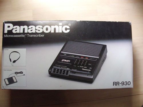 Panasonic RR-930 Microcassette Transcriber New in Open Box + RP-EP110 Headset