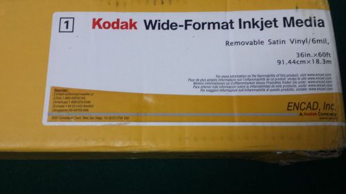 Kodak Production Removable Satin Vinyl 6 mil. Roll - 36&#034; x 60&#039;
