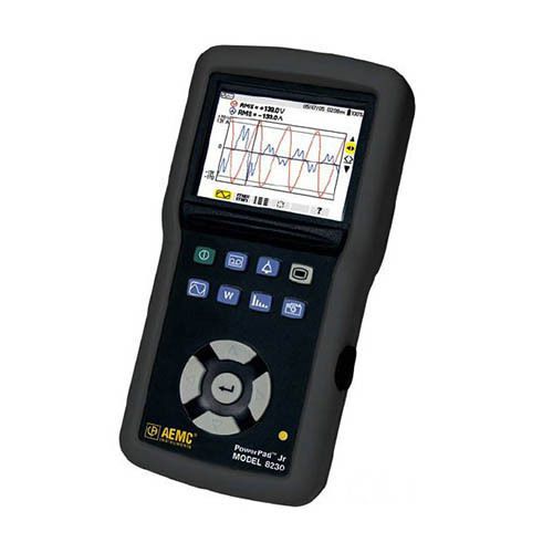 AEMC 8230 with MiniFlex MA193 Single-Phase Power Quality Analyzer PowerPad Jr