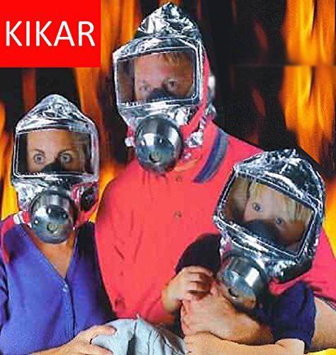 Emergency Escape Hood Oxygen Mask Respirator 60 Minutes Fire Smoke Toxic Filter