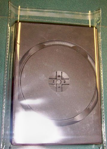 200 clear multi  dvd case bopp poly sleeve w/seal js83-i24 free shipping for sale