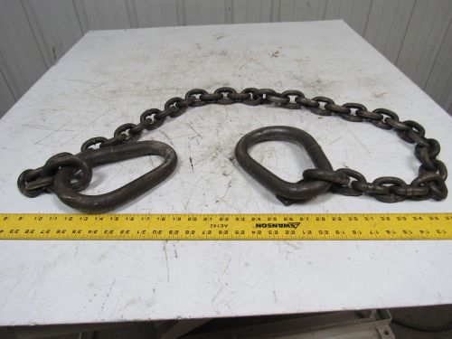 1/2&#034; chain 6&#039;-5&#034; overall length single leg chain sling with oblong end links for sale