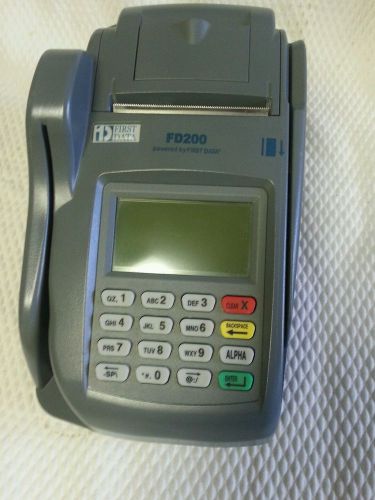 First data fd200 terminal receipt printer msr check reader for sale