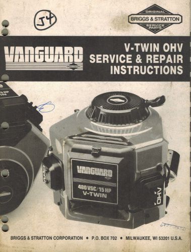 Briggs &amp; stratton vanguard v-twin  ohv repair manual for sale