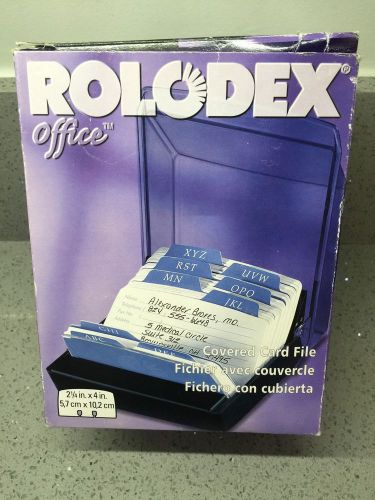 Rolodex Covered Business Card File 2 1/4x4&#034; 250 Cards NEW IN BOX