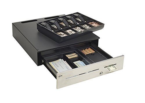 MMF Advantage Cash Drawer with Kwik Kable, 18 x 20 Inches, Black