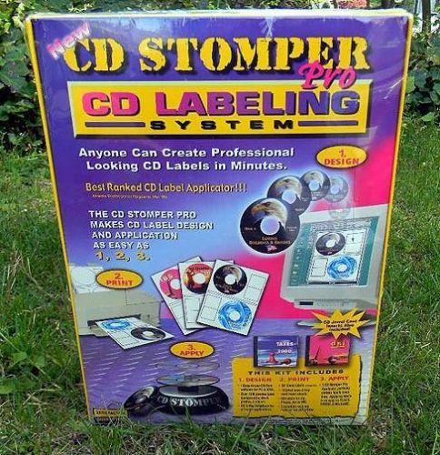 New CD STOMPER PRO ~ CD LABELING SYSTEM ~ Factory Sealed